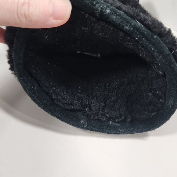 Ugg Boots Black Quilted Furry size 6 - Picture 5 of 5